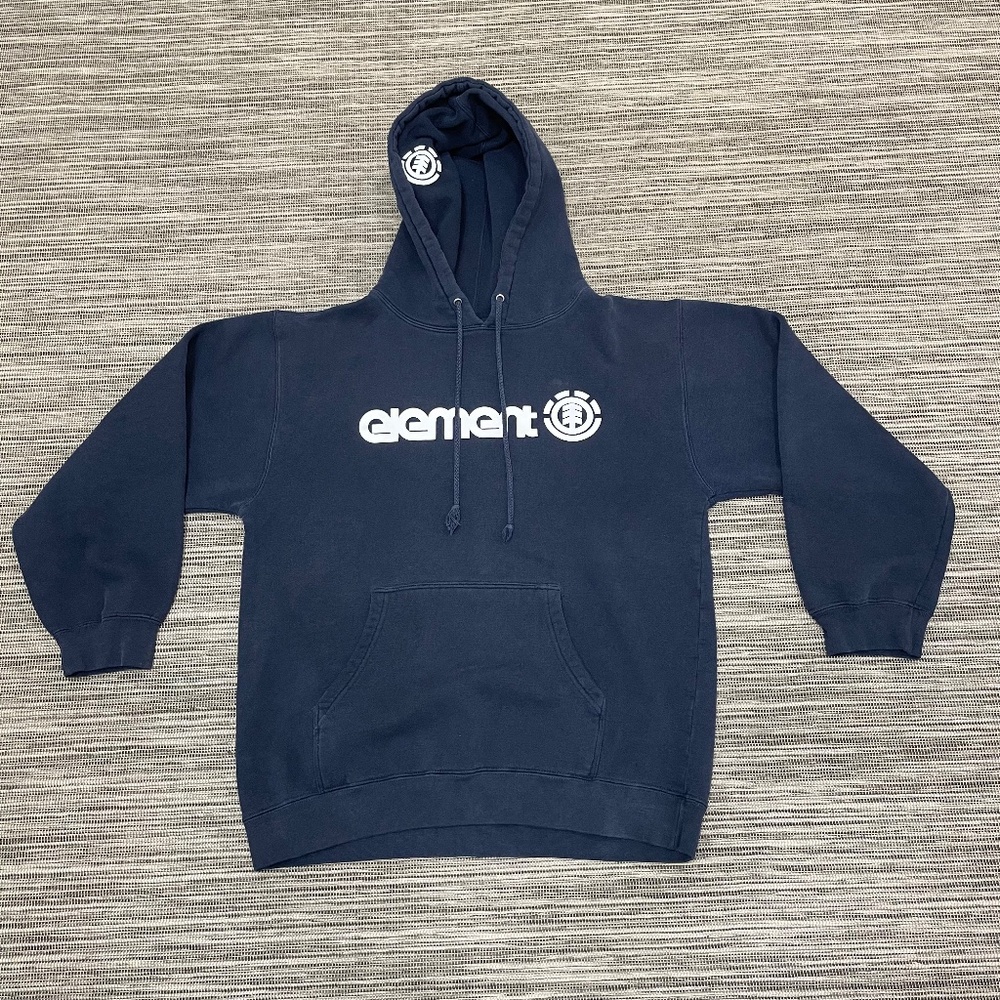 Vintage Navy Blue Element Hoodie